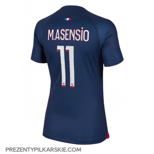 Stroje piłkarskie Paris Saint-Germain Marco Asensio #11 Koszulka Podstawowej dla damskie 2023-24 Krótki Rękaw